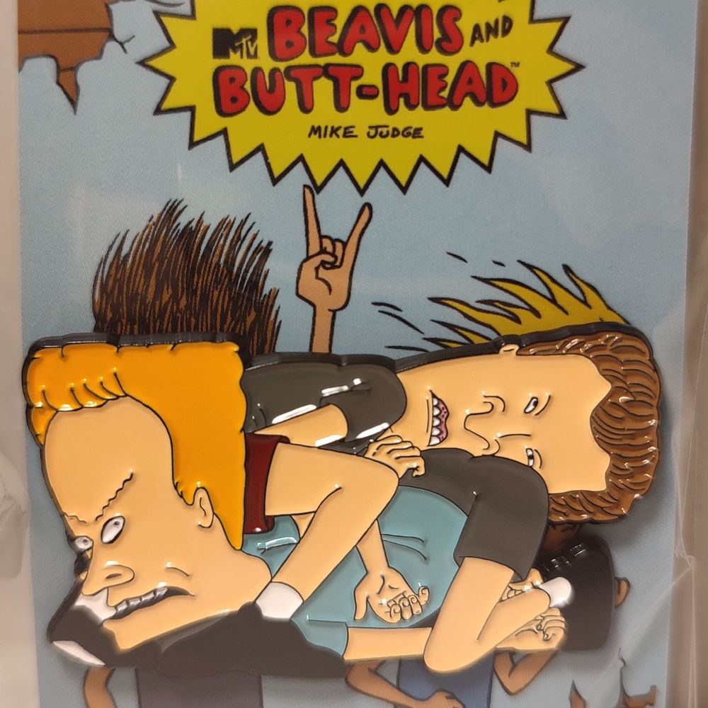 Beavis and Butthead In A Box Enamel Pin Official Collectible Badge